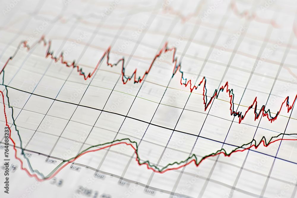 Financial and stock chart graph wallpaper or background. a line graph showing the performance of a particular stock over time Financial and stock chart graph wallpaper or background. a line graph showing the performance of a particular stock over time