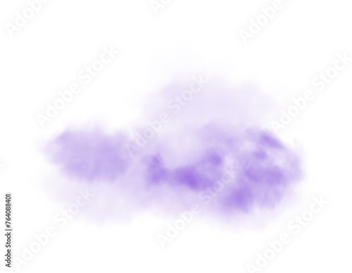 Purple smog clouds on floor. Fog or smoke. Isolated transparent special effect. Morning fog over land or water surface. Magic haze. PNG. 