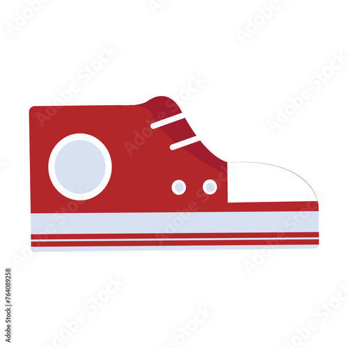 Red White Sneaker Icon