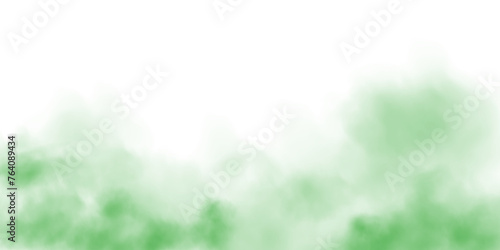 Green smog clouds on floor. Fog or smoke. Isolated transparent special effect. Morning fog over land or water surface. Magic haze. PNG. © Orange Sky