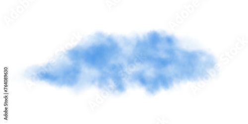 Blue smog clouds on floor. Fog or smoke. Isolated transparent special effect. Morning fog over land or water surface. Magic haze. PNG. 