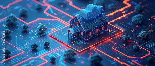 Home is made up of digits and connected with domestic smart devices through cloud storage. A digital control system of a smart house works with IoT and cloud computing technology.