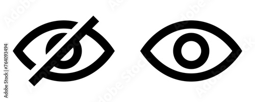 view and unview eye icon	
 photo
