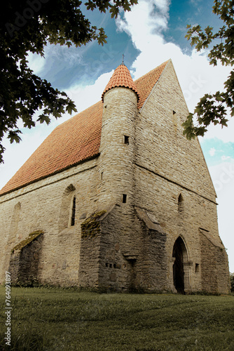 Stone church of Harjumaa, Estonia photo