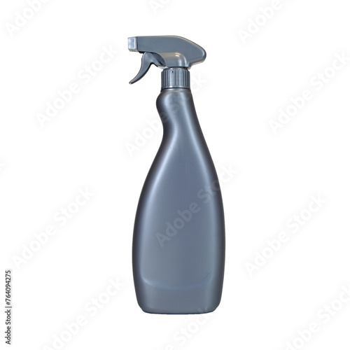 contenitore liquidi e prodotti chimici in plastica per pulizia con spruzzino ad anatra capacità 750 ml colore grigio photo