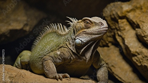 iguana in the zoo