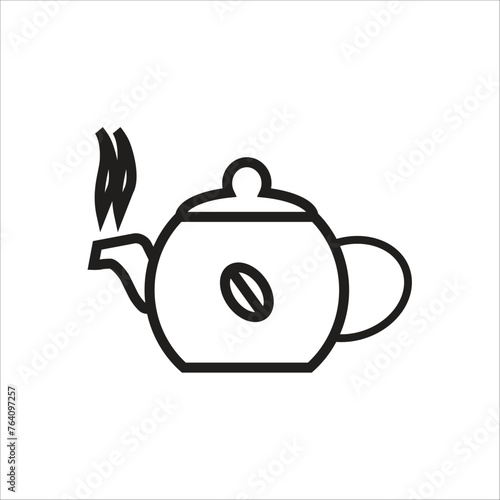 coffe pot icon line new template