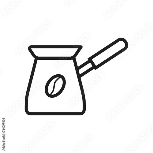 coffe pot icon line new template