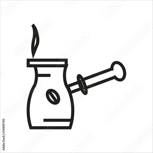 coffe pot icon line new template