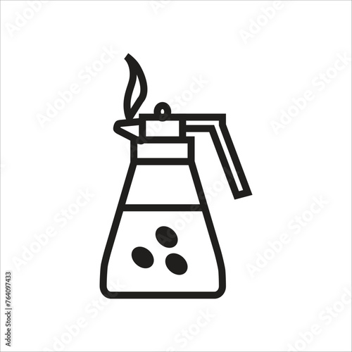coffe pot icon line new template