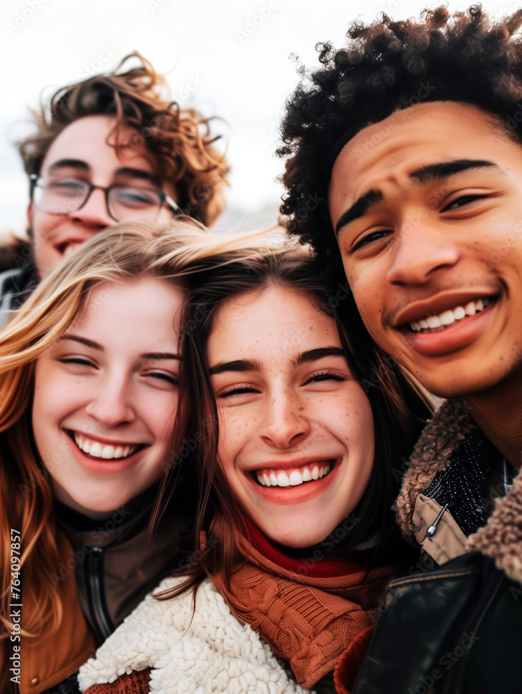 A happy group of gen z people A happy group of gen z people