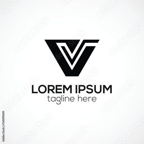 Modern V letter abstract logo design concept isolated vector template illustration Free Download Modern V letter abstract logo design concept isolated vector template illustration - GFXLoad