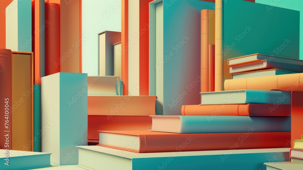 background featuring an abstract book to convey educational themes ...