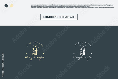 awesome Magic Logo Design composition classic style