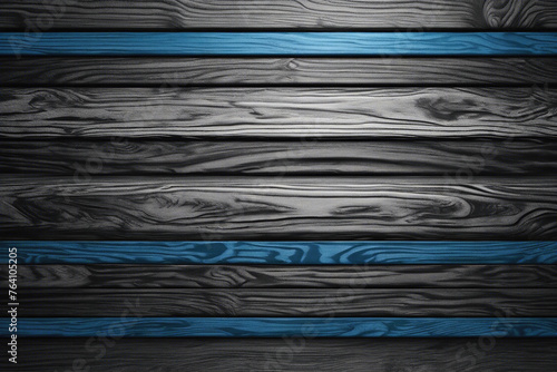 Luxury Style Black and White and Blue and Grey Interior wood wall wooden plank board texture background with grains and structures