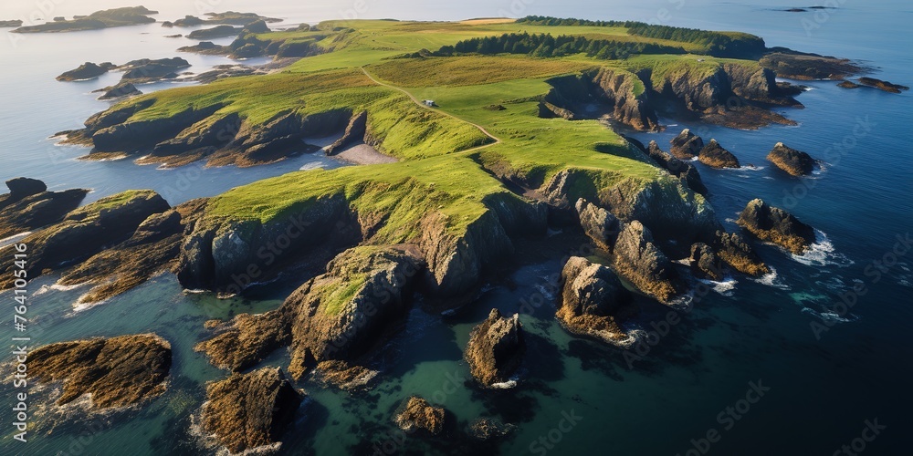 A Drones-Eye View of a Remote Coastal Peninsula.