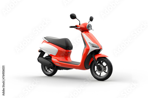 Modern electric scooter isolated on white background