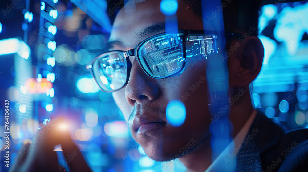 A blurred perspective highlights a person holding a light source, emulating curiosity and exploration amid urban nightlife A blurred perspective highlights a person holding a light source, emulating curiosity and exploration amid urban nightlife