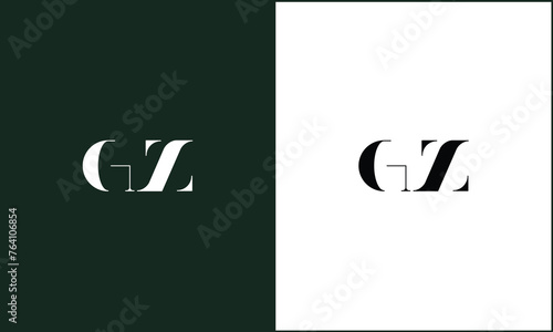 GZ, ZG, G, Z, Abstract letters Logo monogram