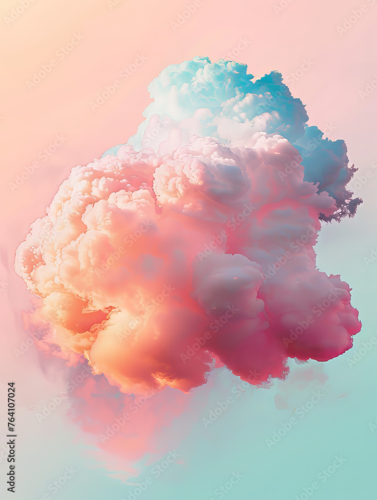 Abstract Fluid Liquid Shapes in Pastel Colours Abstract Fluid Liquid Shapes in Pastel Colours