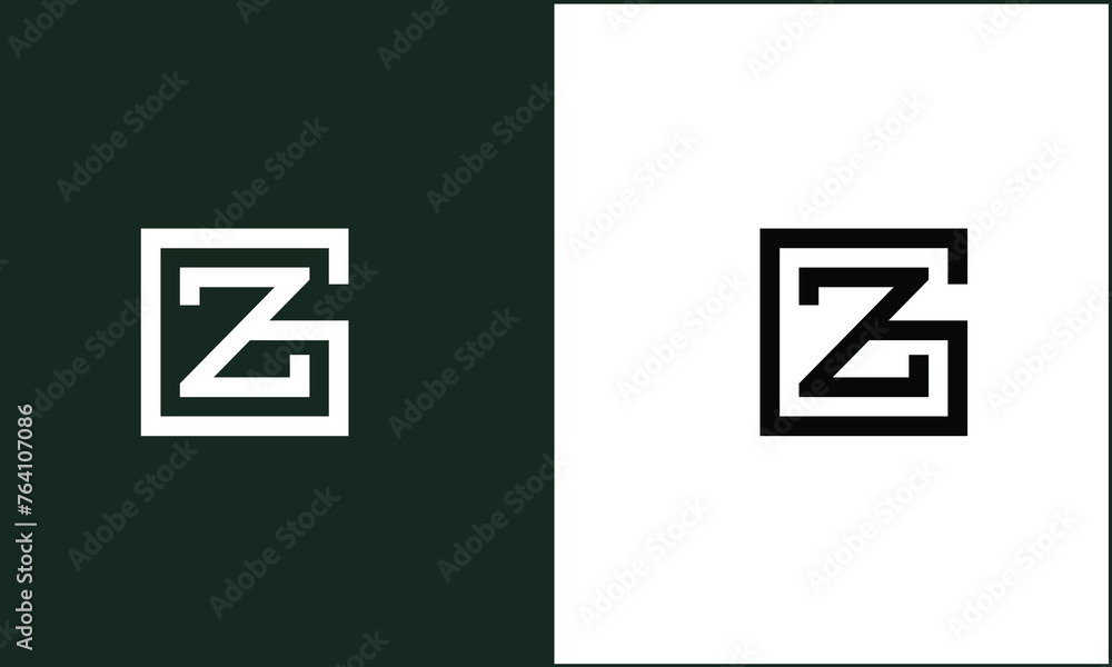 GZ, ZG, G, Z, Abstract letters Logo monogram GZ, ZG, G, Z, Abstract letters Logo monogram