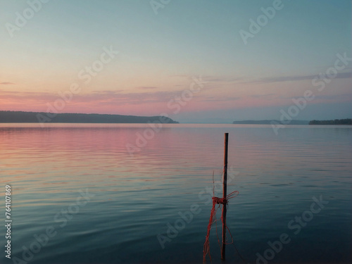 Tranquil Horizons: A Majestic Sunset Over Pestovo Reservoir and Other Serene Lake Landscapes © Melkoud