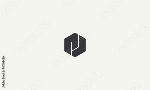 initials letter PN simple monogram logo design vector illustration