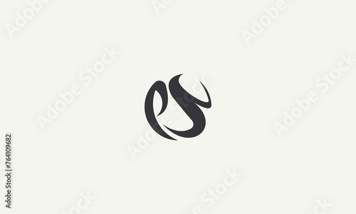 initials letter PN simple monogram logo design vector illustration