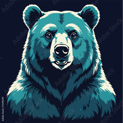 Majestic Solitude: Stoic Bear Portrait