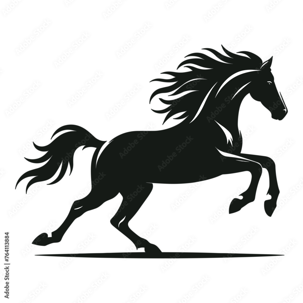 silhouette of horse running vector silhouette of horse running vector
