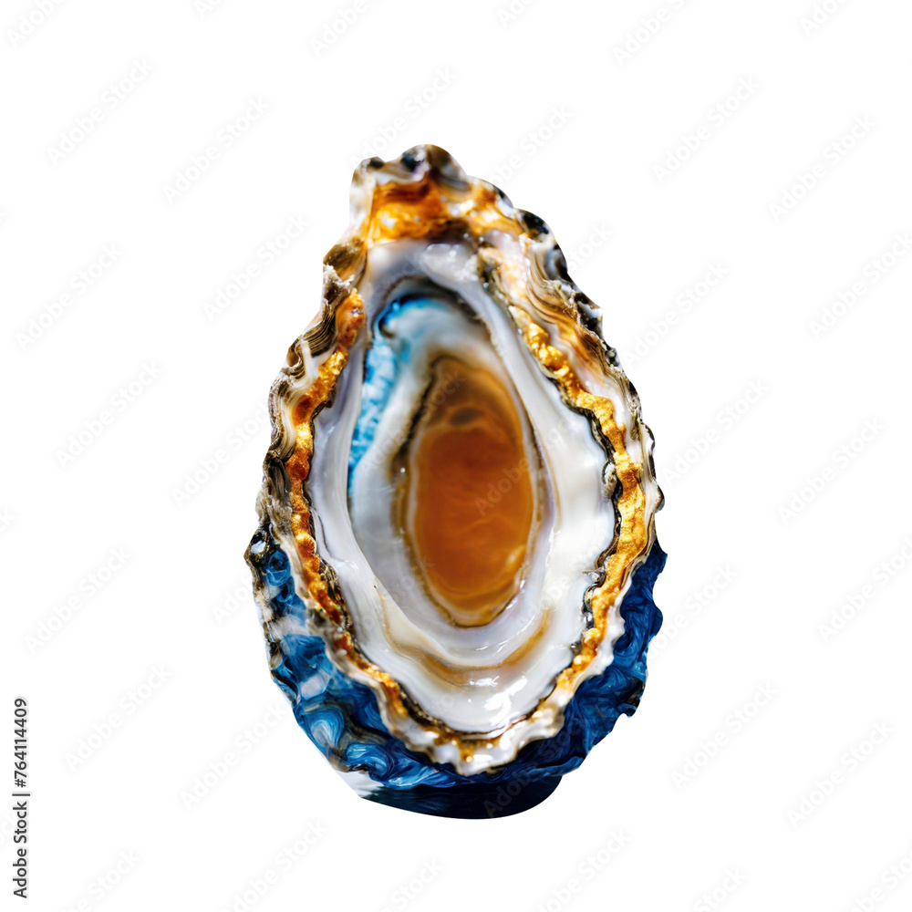 Beautiful oyster meat isolated on a png background Beautiful oyster meat isolated on a png background