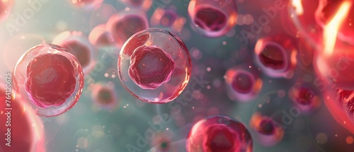Regenerative medicine treatment, stem cell therapy, clinical setting, focused light, mid-shot