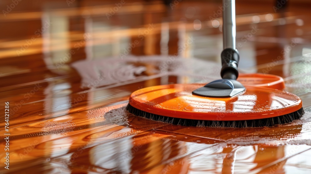 An electric mop and polisher for hardwood floors An electric mop and polisher for hardwood floors