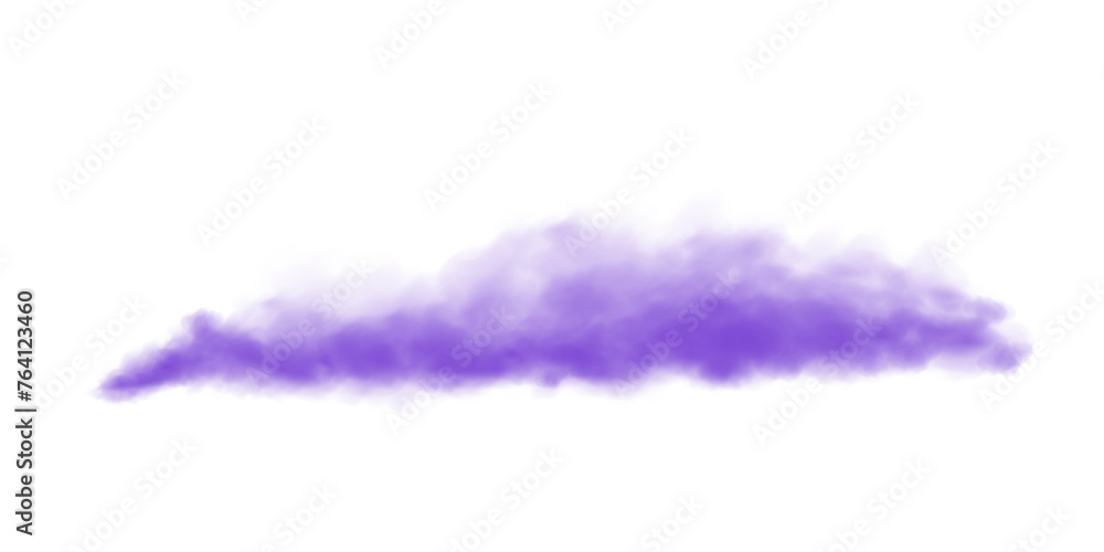Purple fog in slow motion. Realistic atmospheric purole smoke. Red fume slowly floating rises up. PNG.
