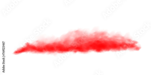 Red fog in slow motion. Realistic atmospheric red smoke. Red fume slowly floating rises up. PNG.
