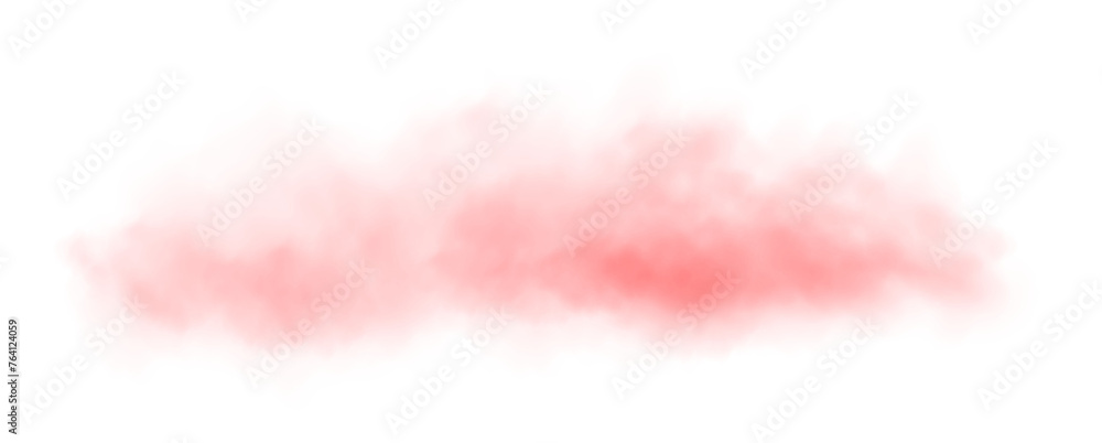 Red fog in slow motion. Realistic atmospheric red smoke. Red fume slowly floating rises up. PNG.
 - obrazy, fototapety, plakaty 