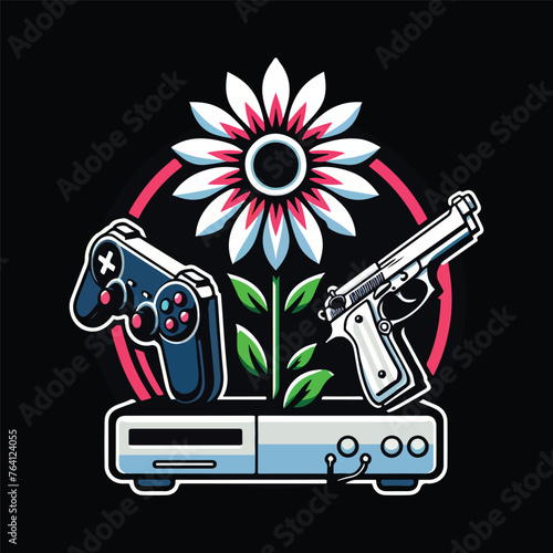 girl gaming t shirt design