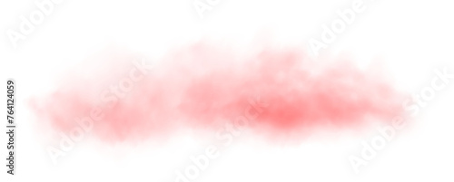 Red fog in slow motion. Realistic atmospheric red smoke. Red fume slowly floating rises up. PNG.
 photo