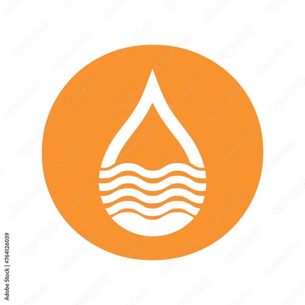 Water Logo combine with letter O vector template Water Logo combine with letter O vector template