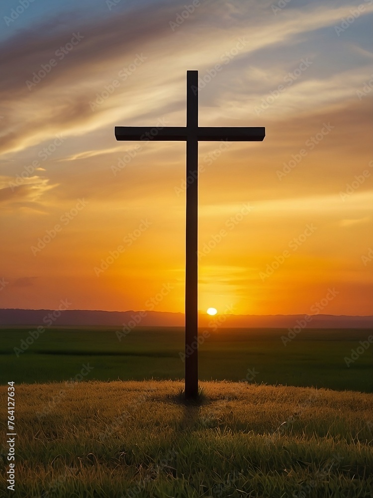 A mesmerizing cross in the sunset A mesmerizing cross in the sunset