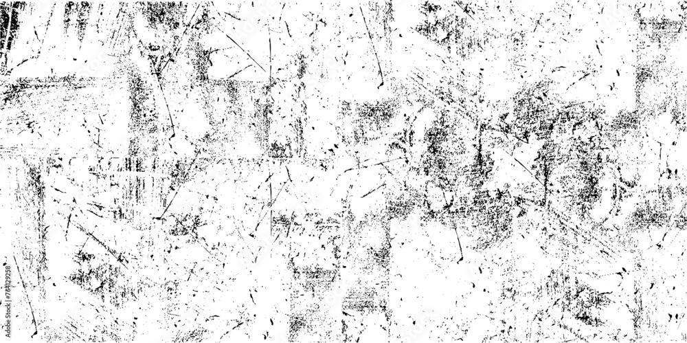 Grunge dusty overlay texture  cement wall background. Dark messy dust overlay distress background. Vintage effect with noise and grain