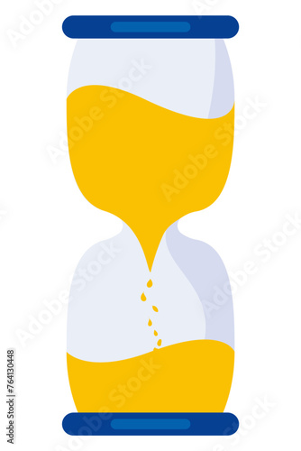 Sand clock vector image, sand timer clock image, sand timer