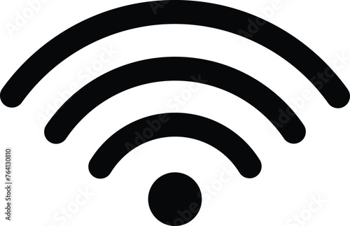 Wi fi symbol vector icon wireless internet signal