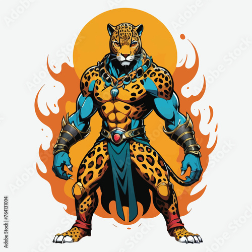 figure jaguar vector isolated