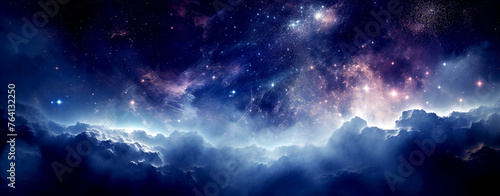 Infinite Universe - Mysterious Nebulous Galaxy - Astronomical Fantasy © PETR BABKIN