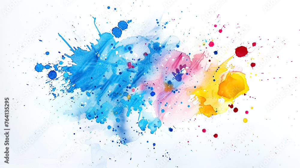 Fototapeta premium Blue Watercolor Background