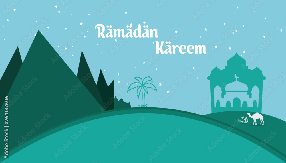Fototapeta premium Beautiful holy month Ramadan background