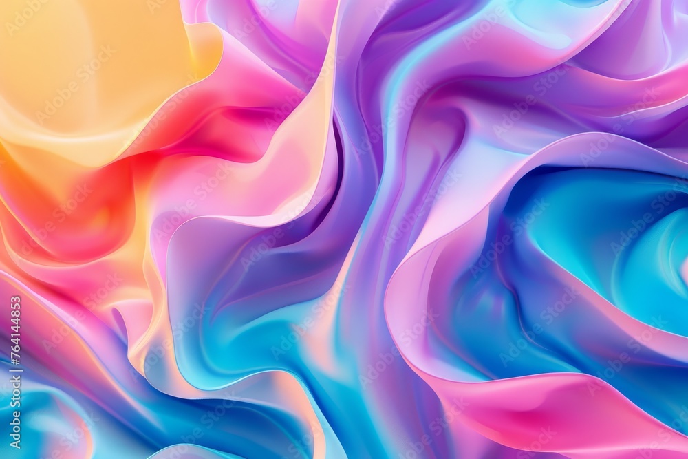 Vibrant Simplicity Colorful Minimalistic Abstract Background in High-Quality Digital Format. - obrazy, fototapety, plakaty 