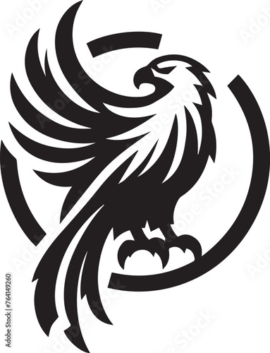 Eagle black and white vector © JAM ATIF