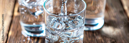 Mineralwasser, Wasser als Quelle des Lebens.. Ein Glas Wasser